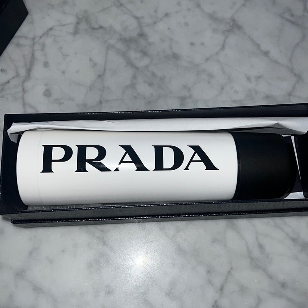 Prada stainless steel 500 ML water bottle new with box